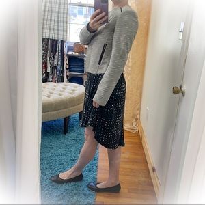 💕Super Cool Grey Hugo Boss Asymmetric Moto Jacket💕